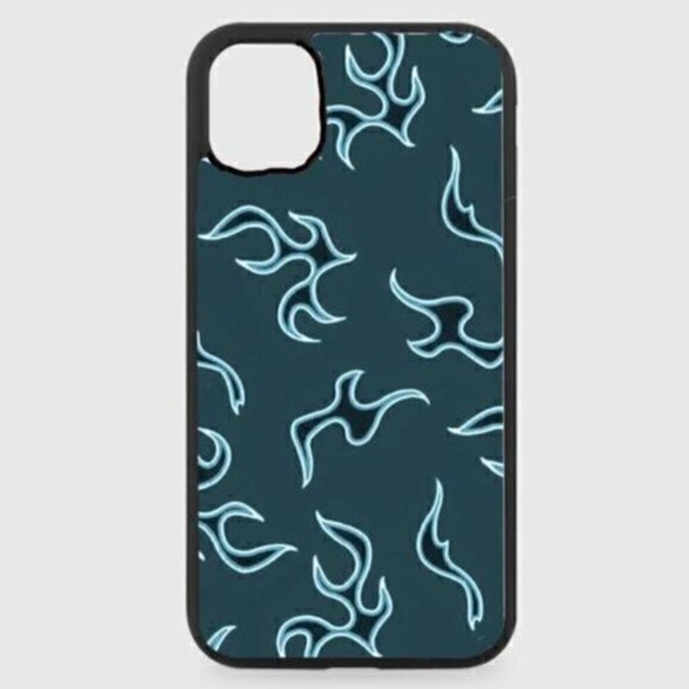 Dark Blue Flames Phone Case